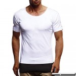 iYYVV Mens Summer T-Shirt Short Sleeve Crew Neck Muscle Basic Tops Slim Fit Tee White B07PT9YZBC
